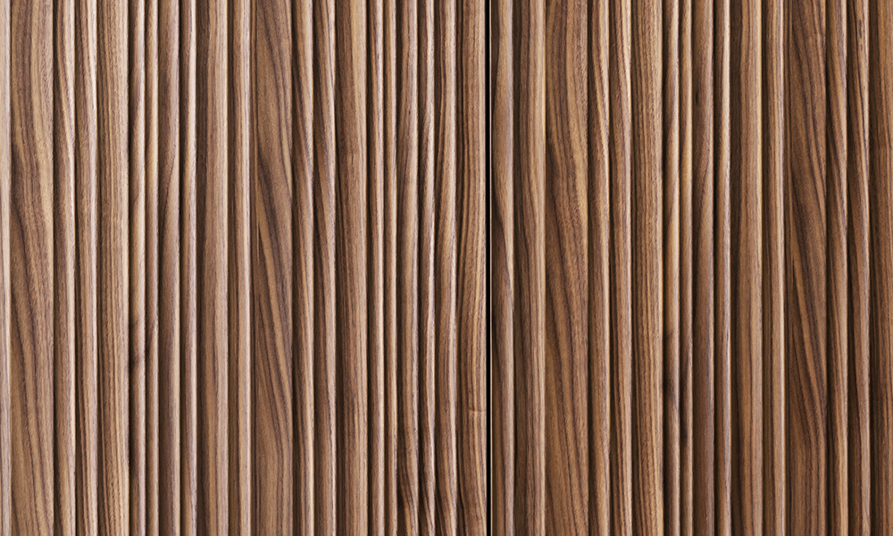 Fluted walnut -dettaglio